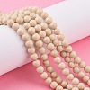 Natural Fossil Beads Strands LS-G-E110-6mm-2-2
