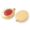 Polymer Clay Rhinestone Pendants STAS-Q345-04G-02-2