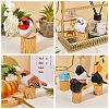 Wooden Birds and Tree Stump Ornaments JX730A-7