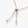 Brass Cubic Zirconia Bolo Tennis Bracelets BJEW-P232-01P-01-3