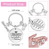 9 Sets Graduation Gift Stainless Steel Keychains Ring For Recent Graduates JX528A-2