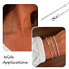 1 Set Brass Heart Link Chain Bracelet & Necklace SJEW-TA0001-05-8