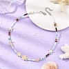 Ocean Starfish Turtle Synthetic Turquoise and Seed Beads Beaded Necklaces for Women NJEW-JN06661-1