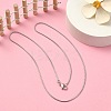 Brass Round Snake Chain Necklace for Men Women MAK-YW0001-11-5