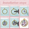 60Pcs 6 Colors Zinc Alloy Ring Tray Settings FIND-WR0012-06-3