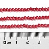 Baking Paint Transparent Glass Beads Strands DGLA-F029-J2mm-09-5