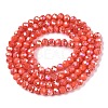 Electroplate Glass Beads Strands EGLA-A044-P3mm-B21-3