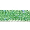 Transparent Electroplate Glass Beads Strands EGLA-A039-T3mm-L24-1