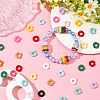 100Pcs Acrylic Twist Disc European Large Hole Beads MACR-SC0002-40-5