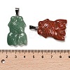 Natural & Synthetic Mixed Gemstone Pendants G-M424-09P-3