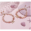 GOMAKERER 2 Strands Shell Pearl Beads Strands BSHE-GO0001-03-4