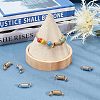 8Pcs 2 Colors 304 Stainless Steel Coil Cord Ends STAS-UN0026-64-3
