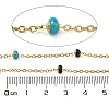 304 Stainless Steel Enamel Link Chains AJEW-Z028-09G-08-2