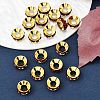 Brass Rhinestone Spacer Beads RB-A020-9mm-22G-4