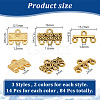   84Pcs 6 Styles Alloy Chandelier Components Links FIND-PH0020-20-2