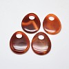 Dyed Natural Agate Teardrop Big Pendants G-F201-01-1