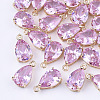 Transparent Glass Charms GLAA-T007-11F-1