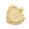 Rack Plating Brass Pendants KK-I722-09G-O-2