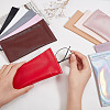 CRASPIRE 11Pcs 11 Colors Rectangle PU Imitation Leather Eyeglasses Pouch AJEW-CP0005-56-3