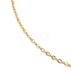 Ion Plating(IP) 304 Stainless Steel Cable Chain Necklace for Men Women NJEW-M200-01G-2