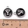 Platinum Plated Alloy Charms ENAM-S118-02Y-P-3
