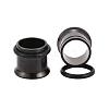 12Pcs 6 Colors 316 Surgical Stainless Steel Screw Ear Gauges Flesh Tunnels Plugs STAS-YW0001-16A-4