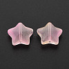 Two Tone Transparent Spray Painted Glass Beads GLAA-T022-25-C08-3