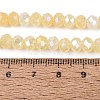 Dyed Crackle Imitation Jade Glass Beads Strands EGLA-Q131-02B-08-4