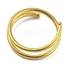Ion Plating(IP) 316 Stainless Steel Double Nose Ring for Single Piercing AJEW-K037-04G-2