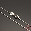 Rhodium Plated 925 Sterling Silver Coreana Chain Necklaces STER-E033-56-2