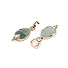 Natural Green Aventurine Faceted Pendans X-KK-L218-004G-06-2