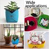 CHGCRAFT 5Pcs 5 Colors Foldable Felt Fleshy Flowerpot DIY-CA0003-95-7