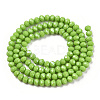 Electroplate Glass Beads Strands EGLA-A034-P8mm-A28-2