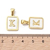 Ion Plating(IP) 304 Stainless Steel Pave Shell Pendants X-STAS-G327-01G-K-3