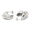 Non-Tarnish 304 Stainless Steel Twist Stud Earrings EJEW-B026-16P-2