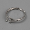 925 Sterling Silver Adjustable Ring Findings RJEW-WH0004-63P-2