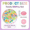 500Pcs Luminous PS Plastic Beads FIND-TA00009-13C-4