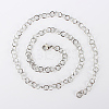 Tarnish Resistant 304 Stainless Steel Cable Chain Necklaces MAK-N016-04P-2