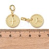 Brass European Dangle Charms KK-H278-01G-02-3
