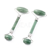 Natural Green Aventurine Brass Face Massager MRMJ-G009-38P-1