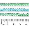 Transparent Painted Glass Beads Strands X1-DGLA-A034-T3mm-A17-3