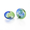 Transparent Handmade Blown Glass Globe Beads X-GLAA-T012-34-2