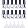 BENECREAT Transparent Glass Nail Polish Empty Bottle MRMJ-BC0001-47-10ml-1