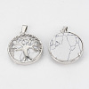 Synthetic Howlite Pendants G-S292-10L-P-1-2