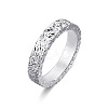 Brass Crushed Ice Pattern Finger Rings FS-WG1F485-08-1