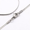 Tarnish Resistant Trendy Men's 304 Stainless Steel Herringbone Chain Necklaces NJEW-M074-B-03-1