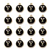 Golden Plated Alloy Charms LS-ENAM-S118-02Y-2