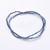 Electroplate Glass Beads Strands EGLA-J026-3mm-F09-2