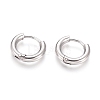Tarnish Resistant 202 Stainless Steel Huggie Hoop Earrings A-EJEW-F111B-13mm-P-1