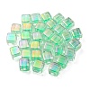 UV Plating Transparent Acrylic European Beads OACR-F004-10E-1